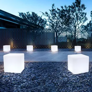 LuxRoyale Cubic Garden Light - Waterproof Outdoor 16 Color Light