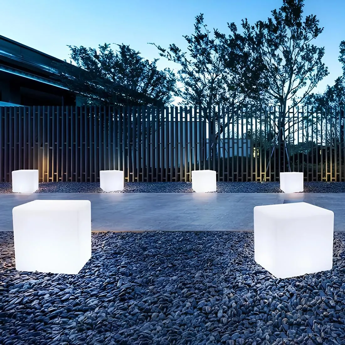 LuxRoyale Cubic Garden Light - Waterproof Outdoor 16 Color Light