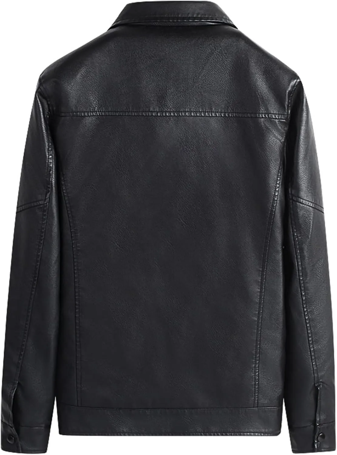 Maiyifu-GJ Men's Faux Lamb Leather Moto Jacket Faux Leather Sherpa Aviator Bomber Jacket Motorcycle Winter coats