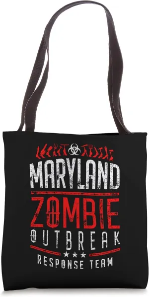 Maryland Zombie Outbreak Response Team Halloween Tote Bag