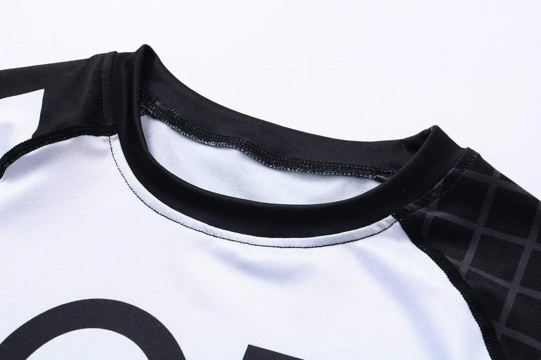 Men Cool Dry 3D Digital Printing Compression Long Sleeve Base Layer Shirts, Sports& Fitness Tee