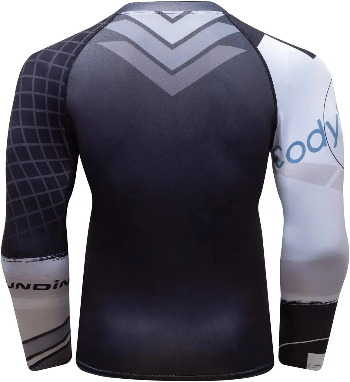 Men Cool Dry 3D Digital Printing Compression Long Sleeve Base Layer Shirts, Sports& Fitness Tee