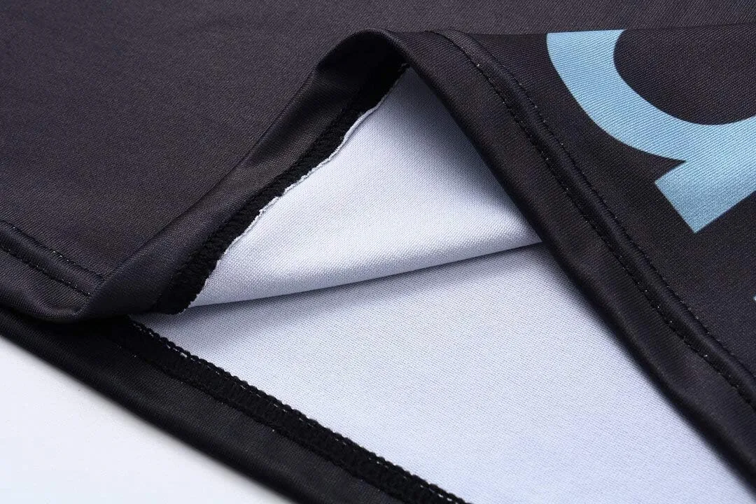Men Cool Dry 3D Digital Printing Compression Long Sleeve Base Layer Shirts, Sports& Fitness Tee