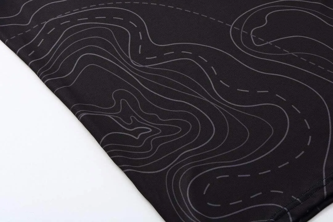 Men Cool Dry 3D Digital Printing Compression Long Sleeve Base Layer Shirts, Sports& Fitness Tee
