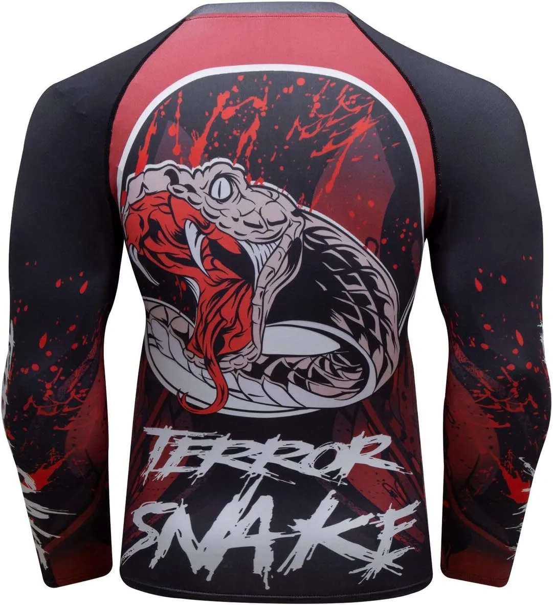 Men Cool Dry 3D Digital Printing Compression Long Sleeve Base Layer Shirts, Sports& Fitness Tee