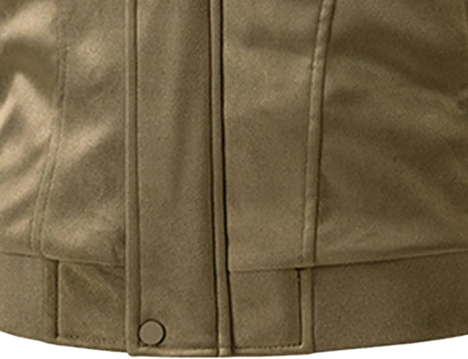 Men's Classic Leather Suede Jacket Stand Collar Soft Bomber Varsity Jackets Faux Suede Warm Vintage Men Coats