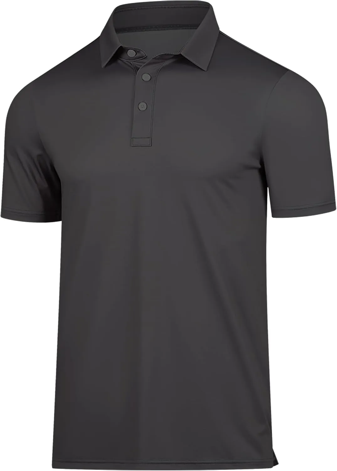 Men's Golf Shirts-Moisture Wicking Dry Fit Performance Recycled Polo Short Sleeve for Bussiness Casual Tennis