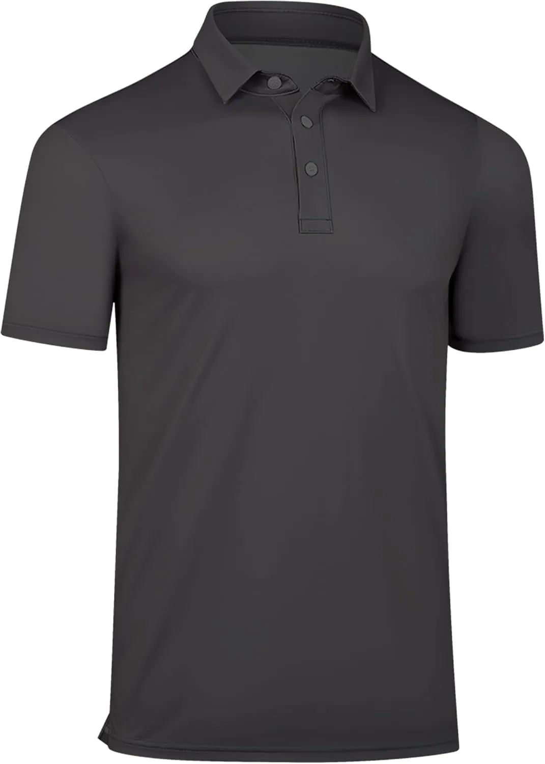 Men's Golf Shirts-Moisture Wicking Dry Fit Performance Recycled Polo Short Sleeve for Bussiness Casual Tennis