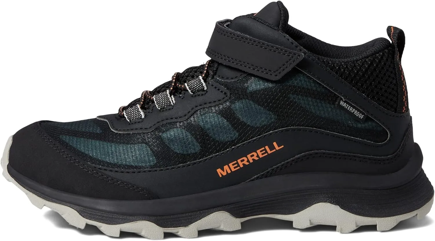 Merrell Kids' Moab Speed Mid Alternative Closure Waterproof Hiking Boot