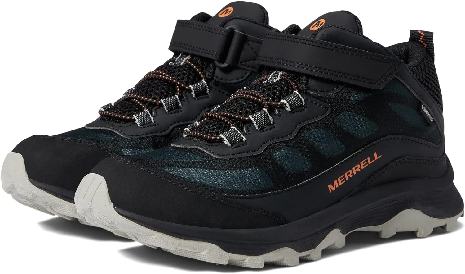 Merrell Kids' Moab Speed Mid Alternative Closure Waterproof Hiking Boot