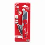 MILWAUKEE Milwaukee FASTBACK Series 48-22-1502 Utility Knife with Blade Storage, 1.27 in L Blade, 0.02 in W Blade, 5-Blade