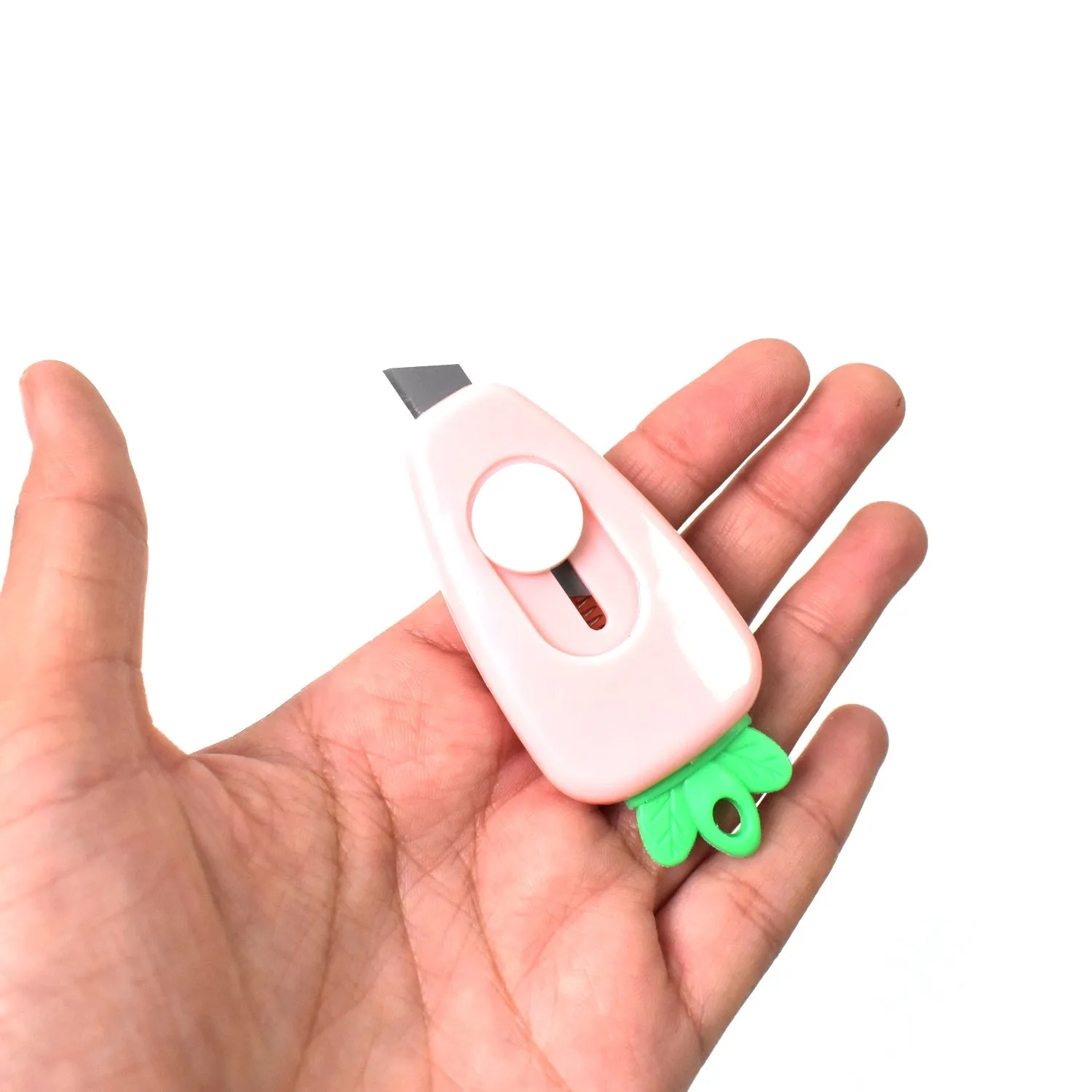 Mini Retractable Utility Knife Cute Style Box Cutter Back to School Supplies Portable Utility Pocket Knife (2 Pc)