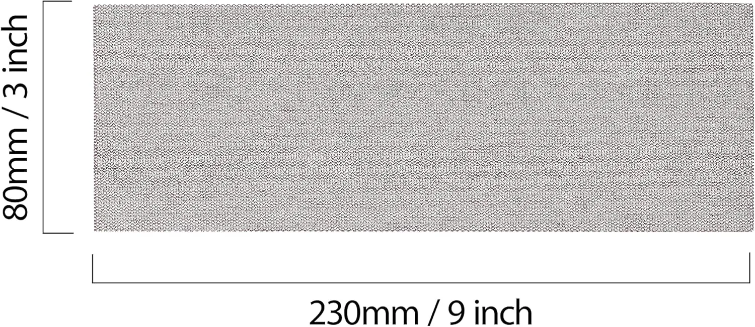 Mirka Abranet Net Sheets 3 x 9 inch/Grit 120 / Mesh Sandpaper Sanding Sheet Hook and Loop / 10 pcs / 9A-175-120RP