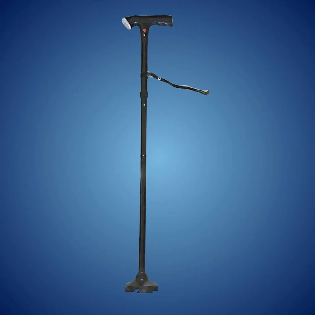 MobilityMate Folding Cane Collapsible Walking Stick | Telescopic Walking Stick - Lightweight Cane - for Seniors and Travellers
