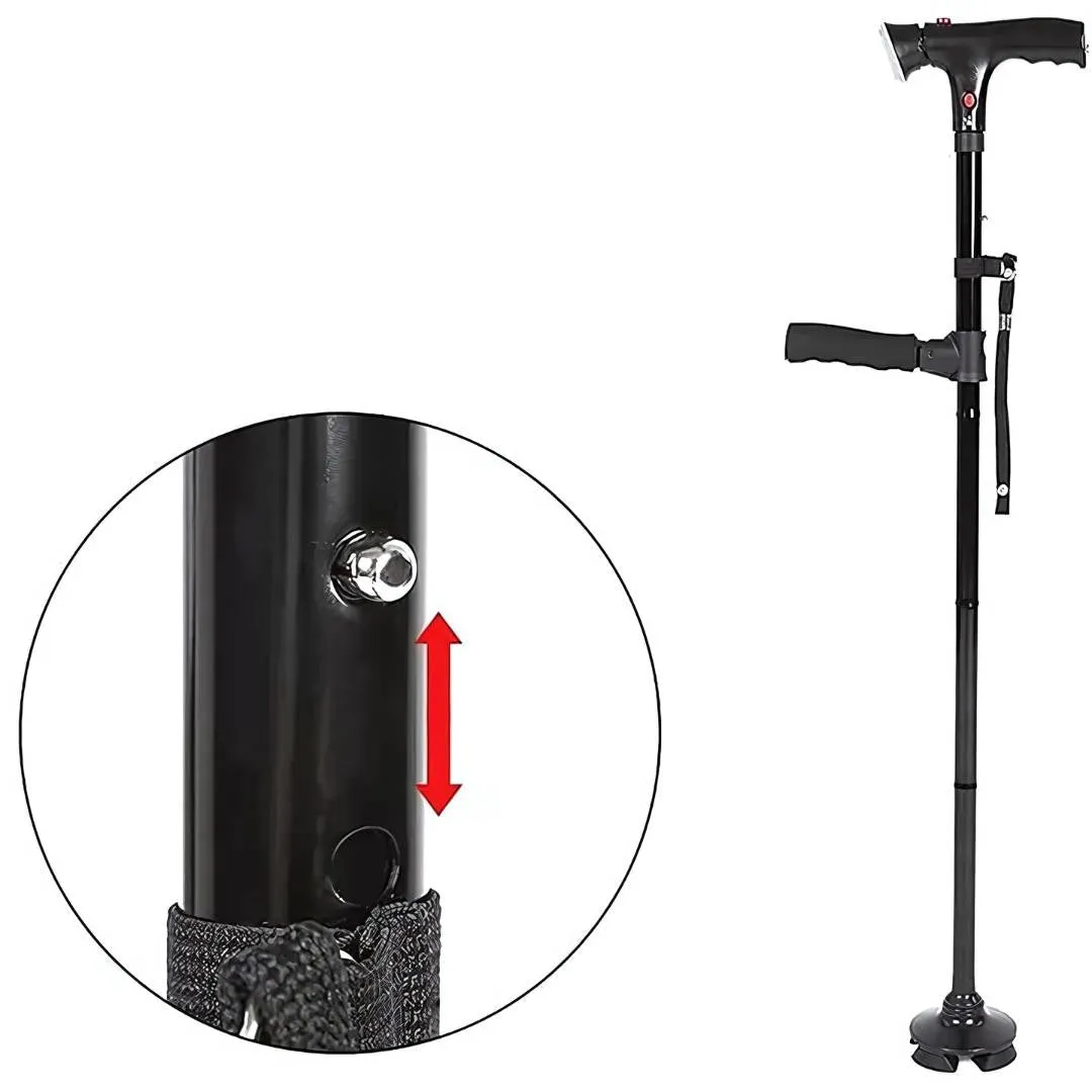 MobilityMate Folding Cane Collapsible Walking Stick | Telescopic Walking Stick - Lightweight Cane - for Seniors and Travellers