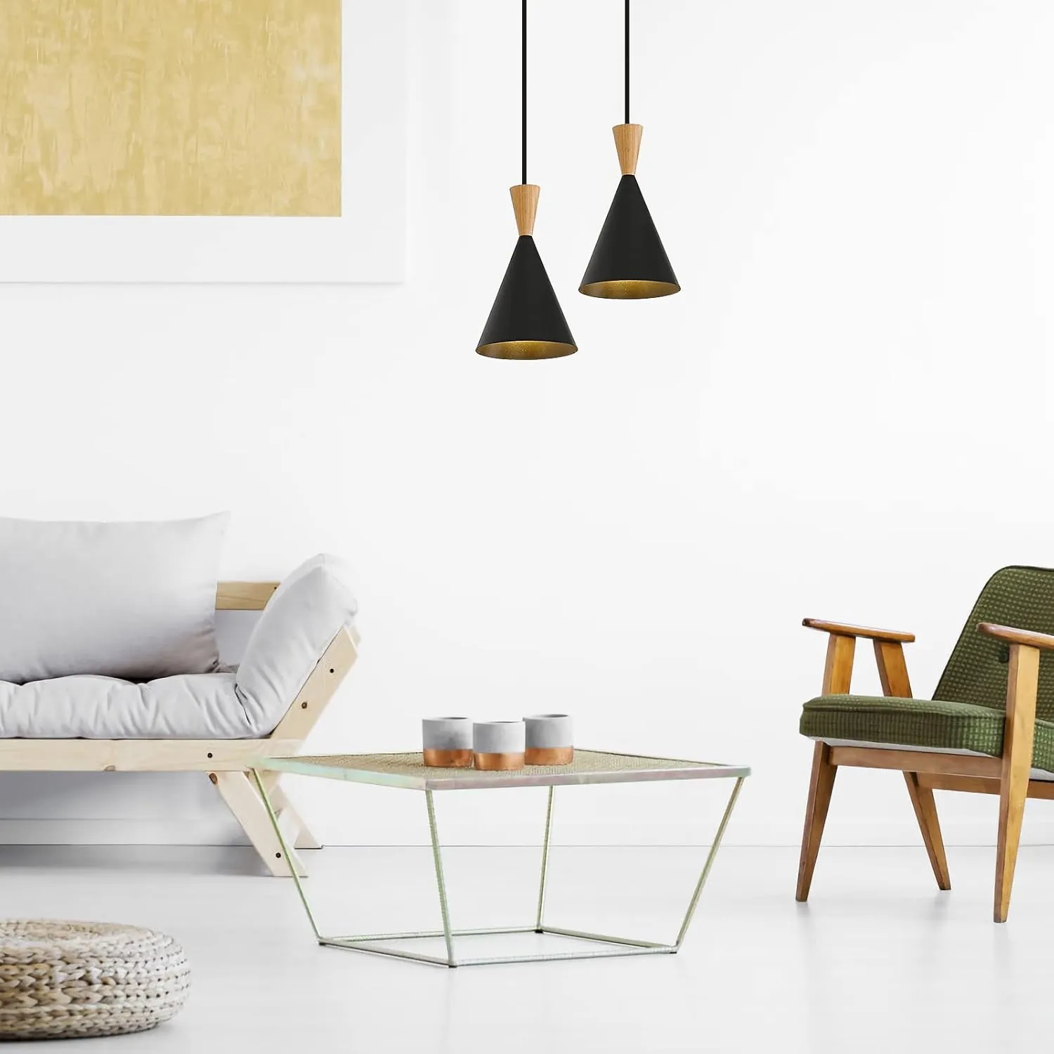 Modern plug in Pendant Light with cord, Adjustable chandelier hanging lamps that plug into wall outlet for Kitchen Island, Bedroom, Living room, Dining Room, Contemporary wall Décor black (plus)