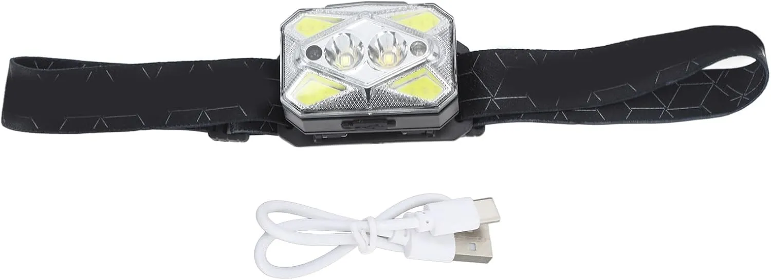 Motion Sensor COB lamp 9 Modes Type C Fast Charging Detachable Light for Running Fishing