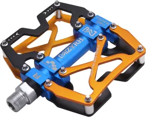 Mountain Bike Pedals, Ultra Strong Colorful CNC Machined 9/16" Cycling Sealed 3 Bearing Pedals
