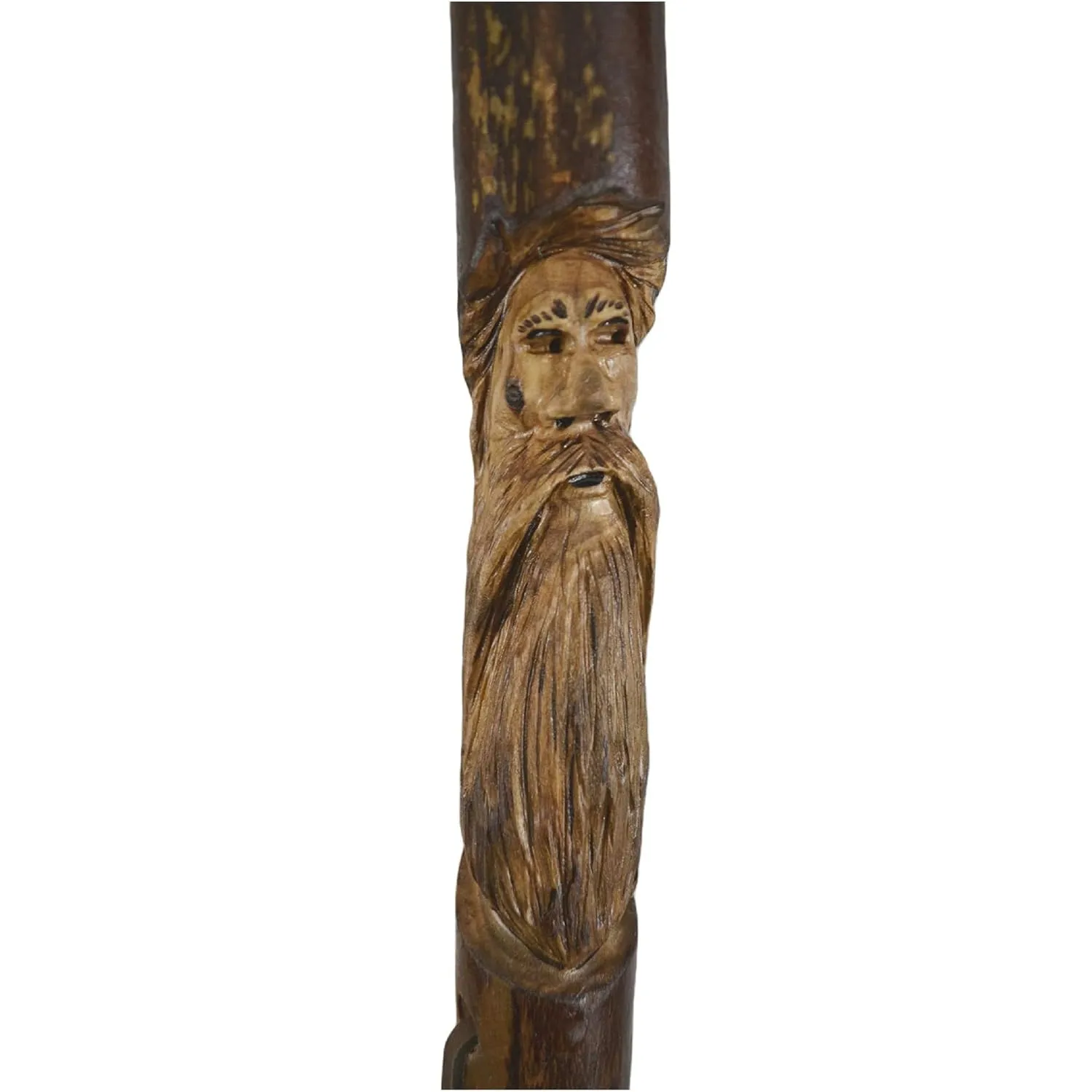 Mountain Man Walking Stick, Dark Wood Walking Stick 60" tall