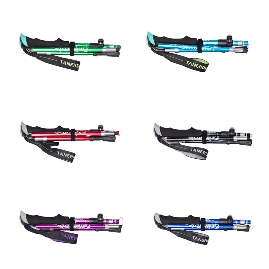 Multifunction Walking Stick Trekking Poles Telescopic Fold Crutches Hiking Stick Crutch Elderly