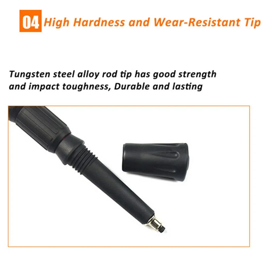 New Hiking Trekking Poles Walking Stick Adjustable Camping Black Lightweight