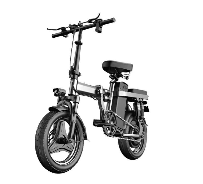 *NEW2025* Long Range Electric Bike 500W 48V 20ah 14" Compact Silverfish Battery E-Bike Folding (40kmph)