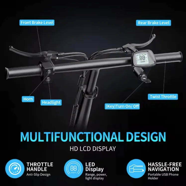 *NEW2025* Long Range Electric Bike 500W 48V 20ah 14" Compact Silverfish Battery E-Bike Folding (40kmph)