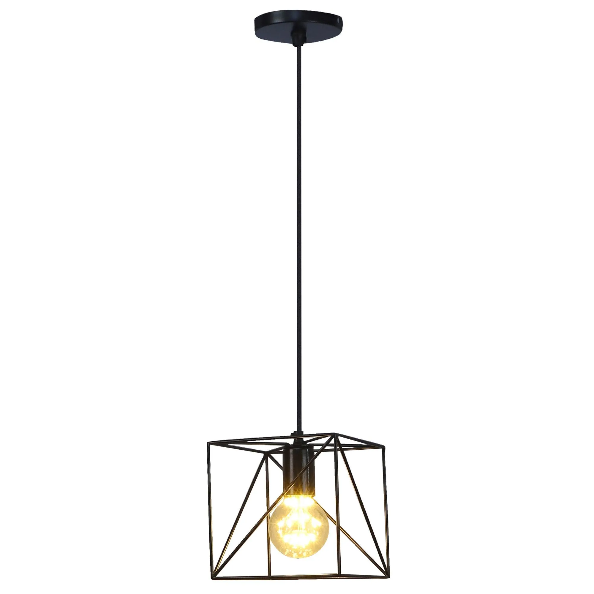 Nordic Black Vintage Metal Single Hanging Light By Ss Lightings