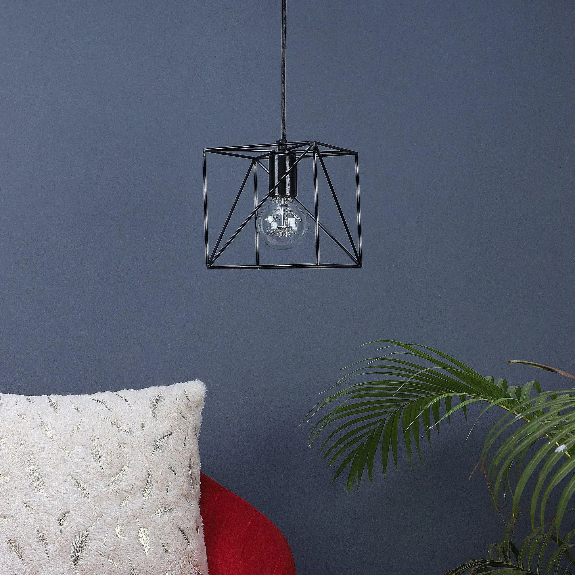 Nordic Black Vintage Metal Single Hanging Light By Ss Lightings