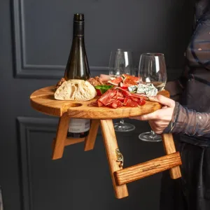 Nordic Sommelier Portable Wooden Table