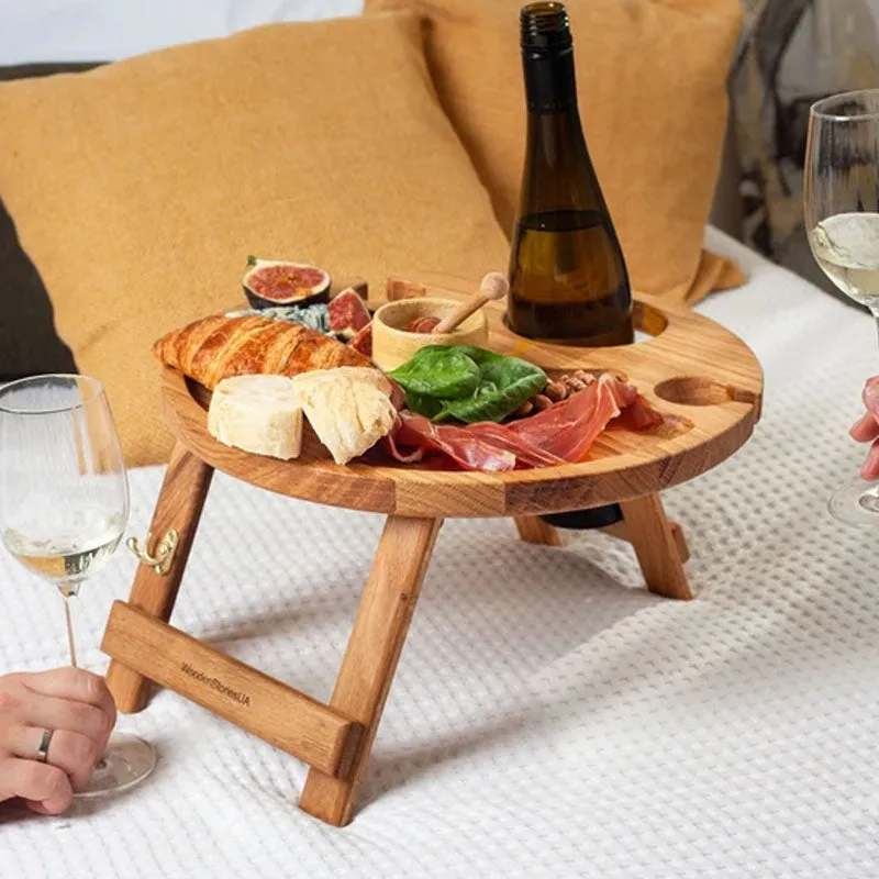 Nordic Sommelier Portable Wooden Table