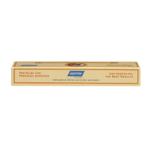 Norton Knife Sharpener Combination Grit Oil Stone - Sharpening Stone with Fine/Coarse Combination, 8 x 2 x 1, Red/Black