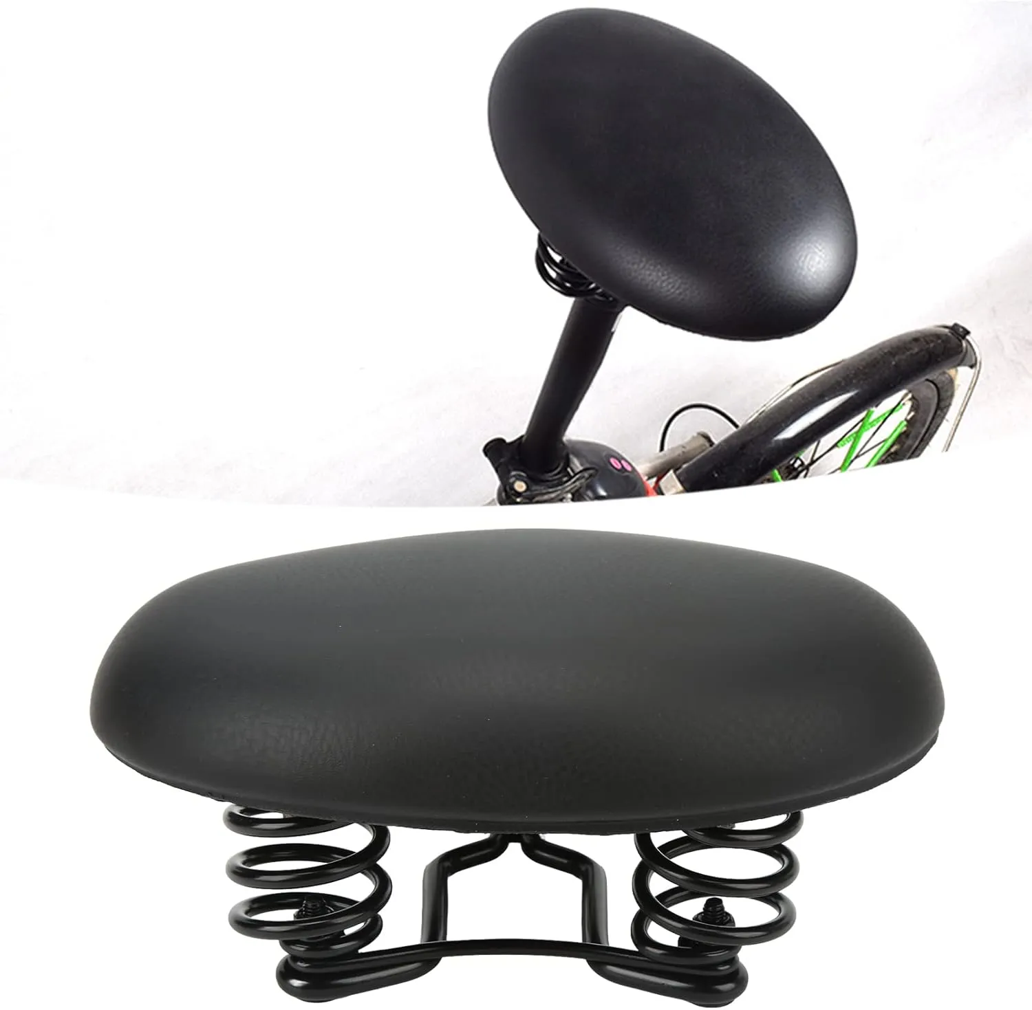 Noseless Bike Saddle, Noseless Bicycle Saddle Mountain Bike Seat Super Soft Shock Absorbing Seat Cushion for Folding Bike