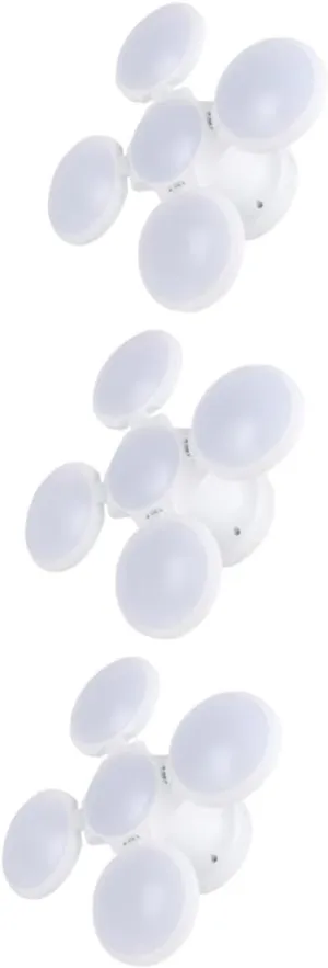 NUOBESTY 3 pcs Solar LED Bulb Light Foldable Hanging Chandelier for Outdoor Garden Multi Purpose Portable Lighting Emergency Lamp with Dual Charging for Camping Home Use
