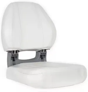 Oceansouth Sirocco Folding Boat Seat (White, Sirocco Folding Boat Seat) fishing folding chair black light back cushion boat seats leaders accessories bucket seat covers waterproof cushions