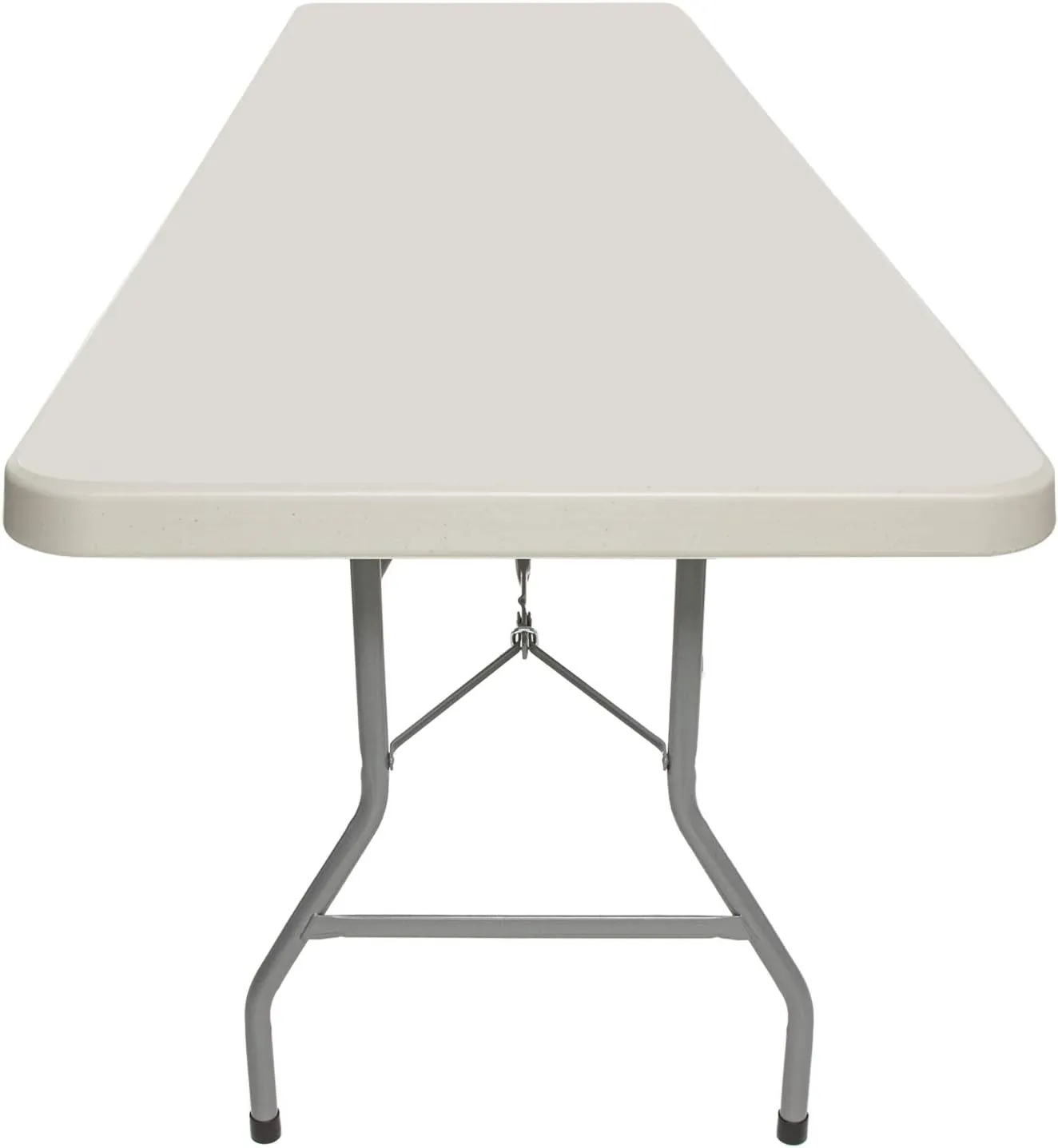 OEF Furnishings 8-Foot Heavy Duty Folding Table, 30" x 96", Light Grey - Durable, Lightweight, Indoor/Outdoor
