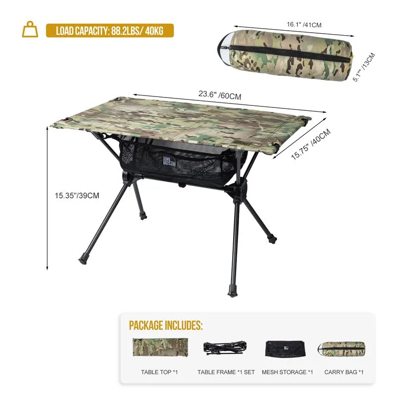 OneTigris Worktop Portable Camping Table - Multicam