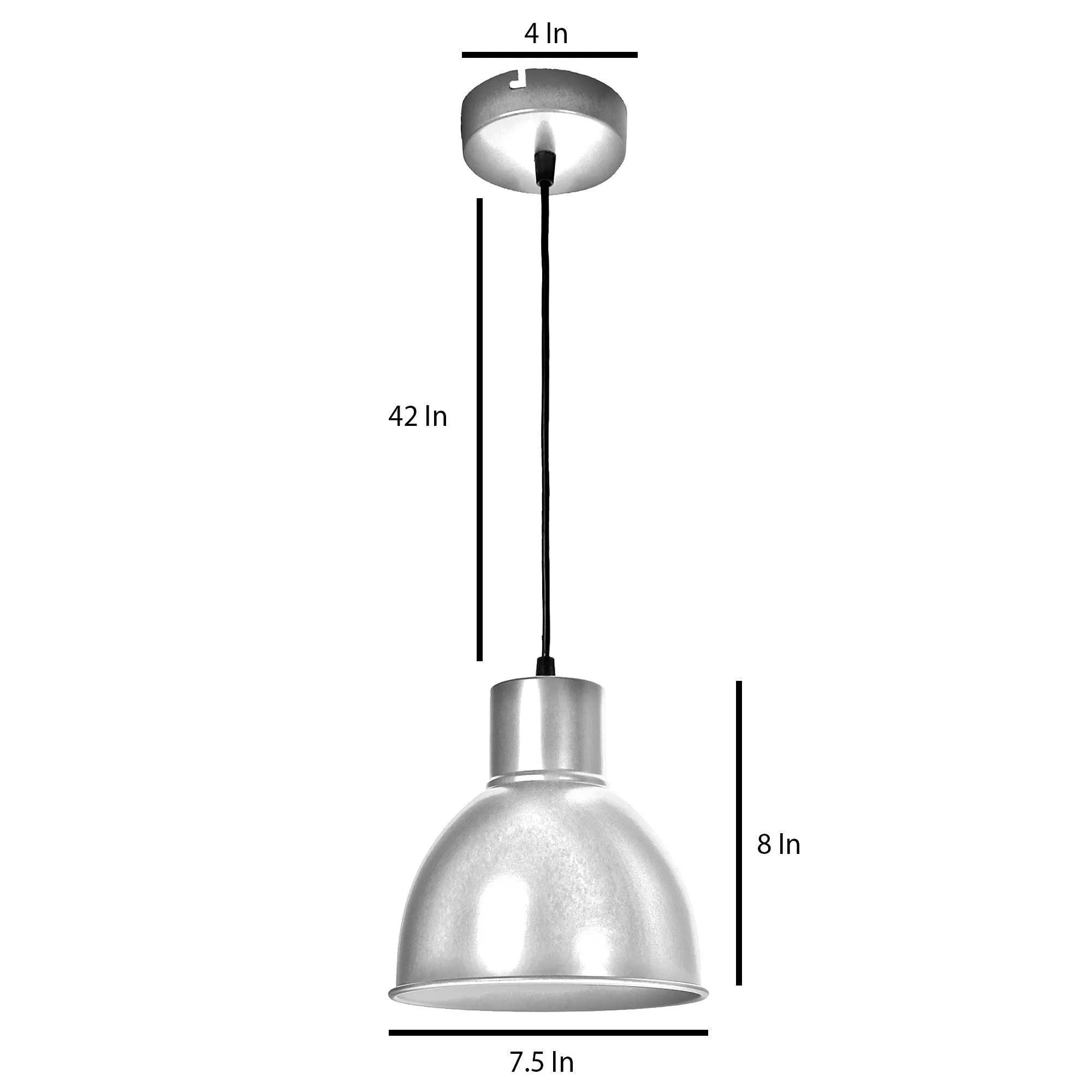 Opi Minimal Pastel Red Metal Single Hanging Light by SS Lightings