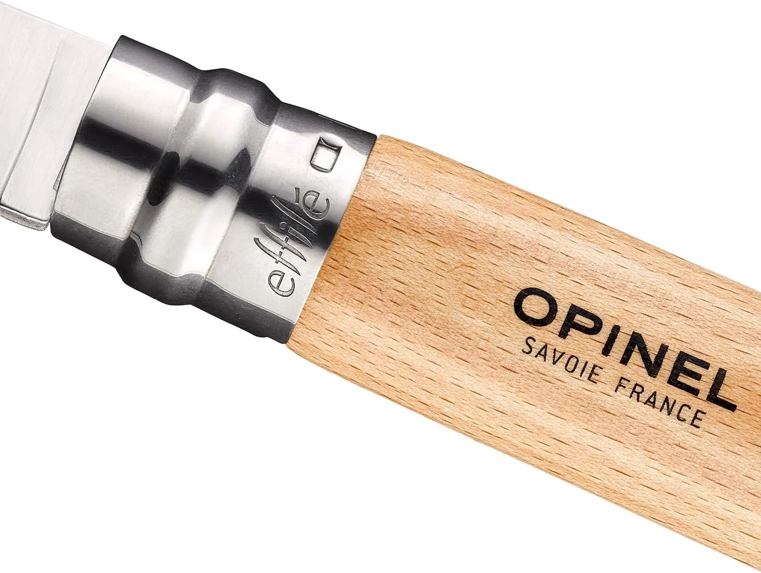 Opinel Effile Slimline Series Folding Fillet Knife – Slim Blade Folding Knife, Virobloc Locking Collar, Sustainably Harvested Wood Handles, Updated Blade Profile (Beechwood/No.12)