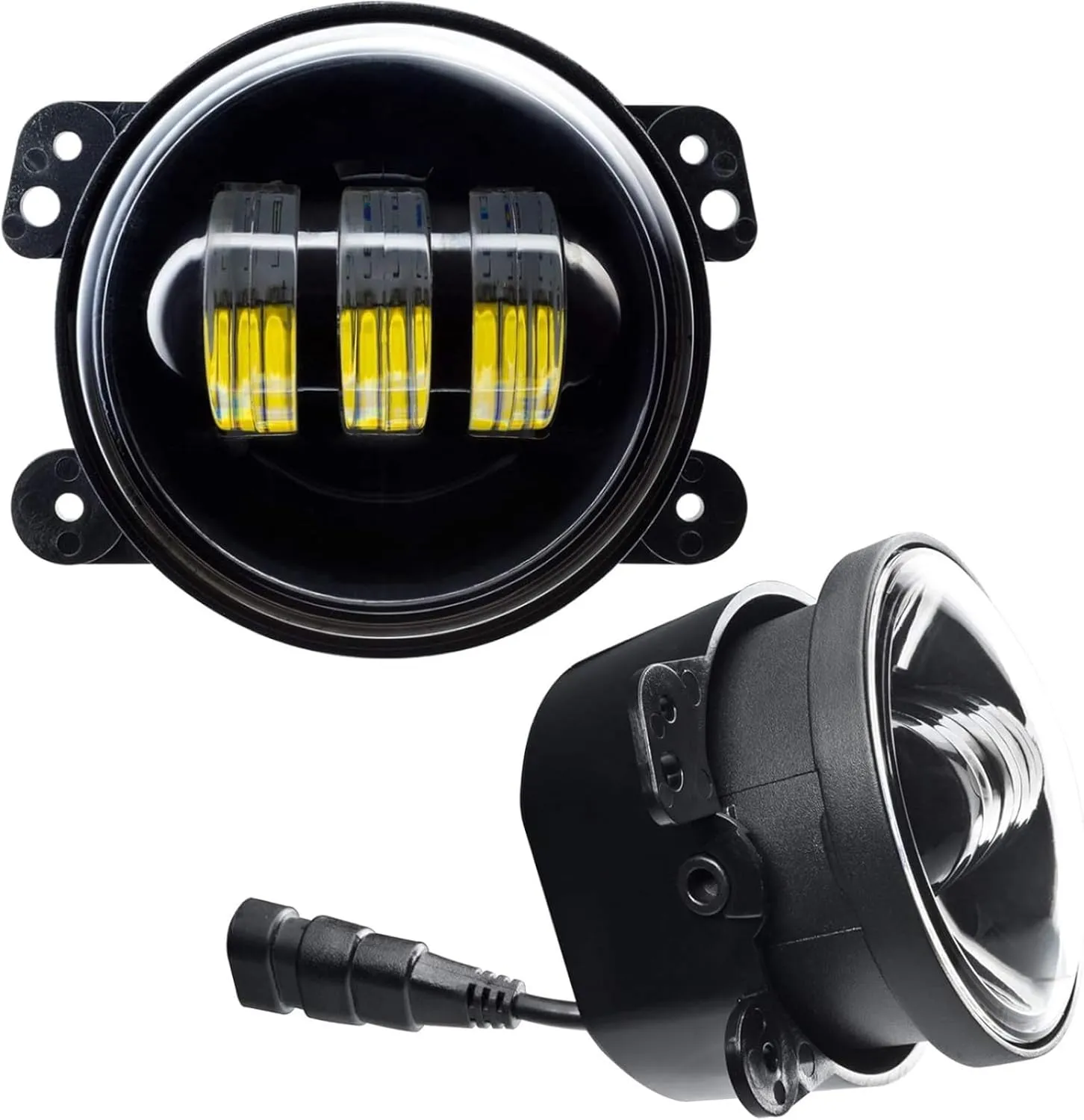 ORACLE Lighting 5775-002 Pair of Red High Powered LED Fog Light Replacements fits 2011 2024 Challenger Charger Journey - 3,000 Raw Lumens - Epoxy Sealed