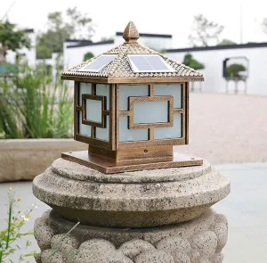 Outdoor column head lamp, solar lamp, outdoor wall lamp, garden lamp, column head lamp, villa garden lamp, waterproof door lamp, outdoor column head lamp, column head lamp, and landscape lam