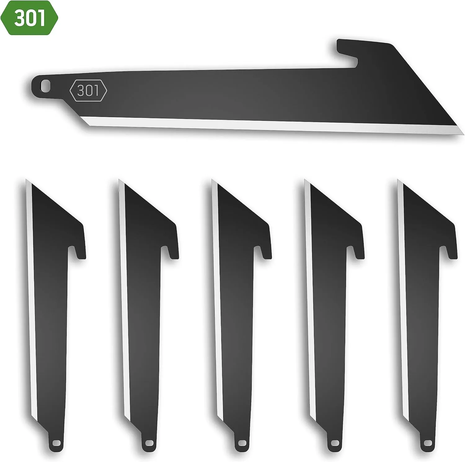 OUTDOOR EDGE RazorSafe 3" Black Utility | 6 Pack of Black EDC Utility Blades | Compatible 3" Razor Blade Knives | Perfect for Work & Everyday Carry