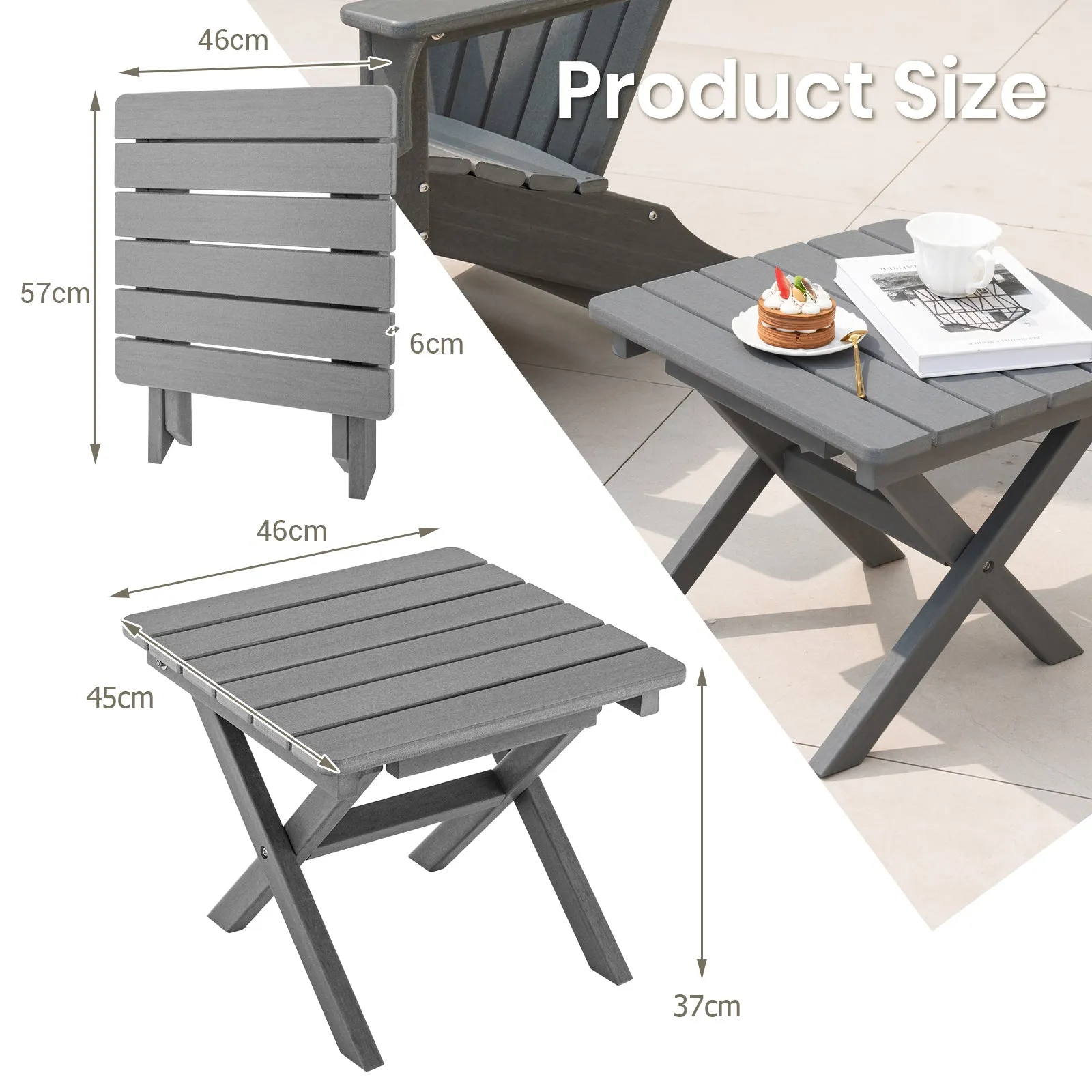 Outdoor Folding Side Table