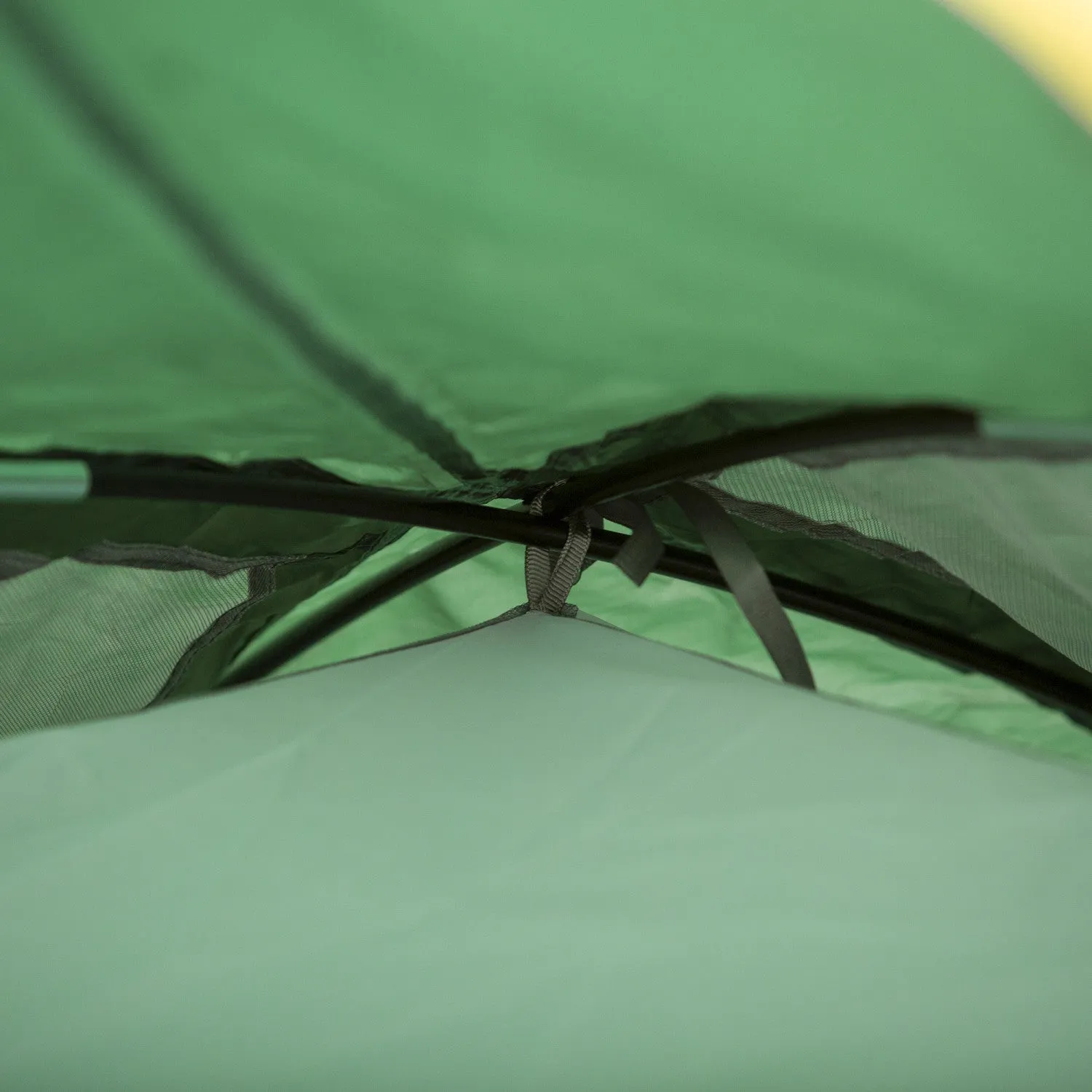 Outsunny 2-3 Person Camping Tent With Weatherproof Vestibule, 2 Rooms, Backpacking Tent With 2 Mesh |Outsunny Tente De Camping Dome Avec Vestibule Pour 2-3 Personnes Avec Vestibule Resistant Aux Intemp