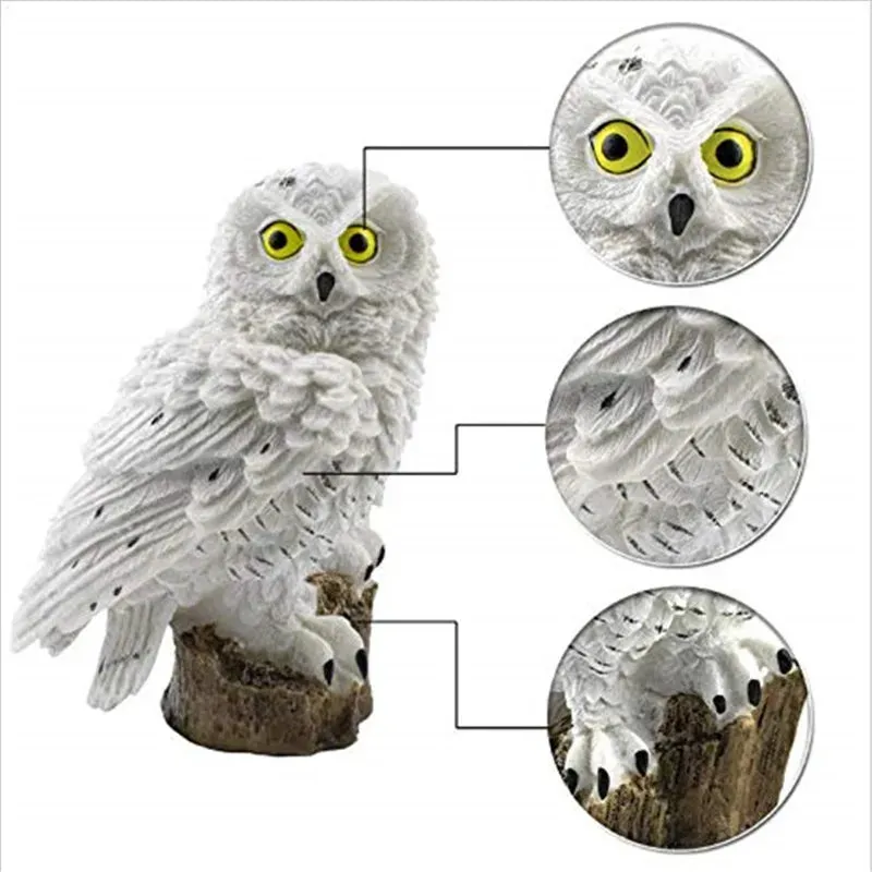 Owl Solar Garden Light - Waterproof LED Solar-Powered Animal Stake Light for Outdoor Path, Lawn, and Yard Decoration