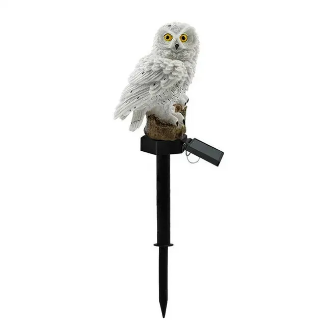 Owl Solar Garden Light - Waterproof LED Solar-Powered Animal Stake Light for Outdoor Path, Lawn, and Yard Decoration
