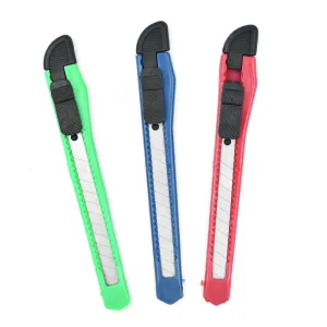 Paper Cutter Stationary Item Standard Quality Knife ( 12PC SET )