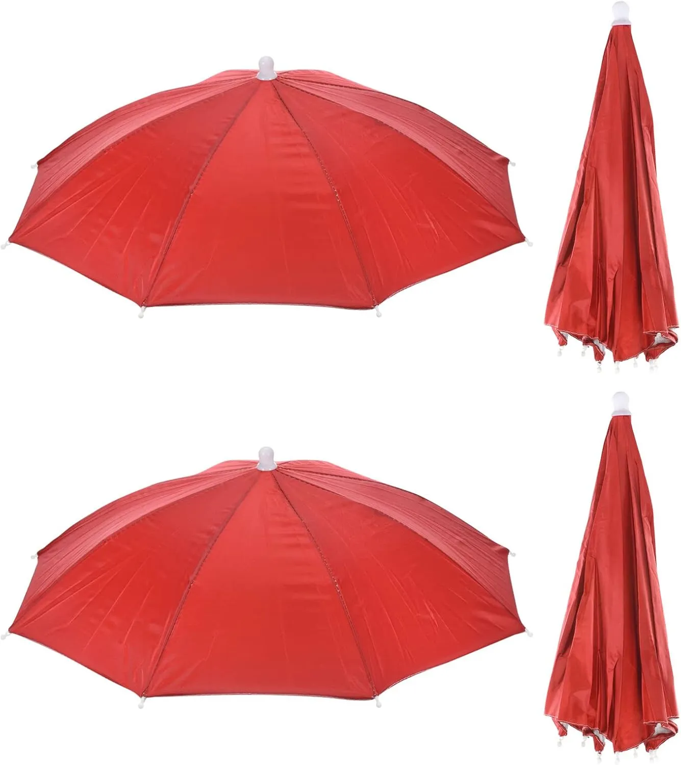 PATIKIL Fishing Umbrella Hat, Elastic Folding Sun Rain Cap Head Umbrella Hands Free for Outdoor Fishing Camping