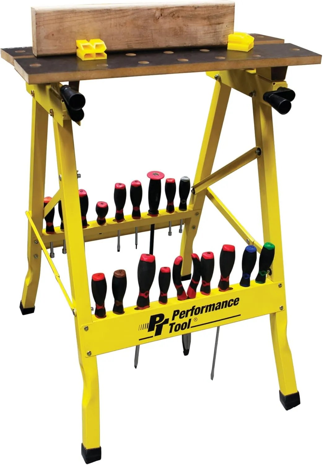 Performance Tool W54025 Portable Multipurpose Workbench and Vise (200 lbs Capacity) , Yellow