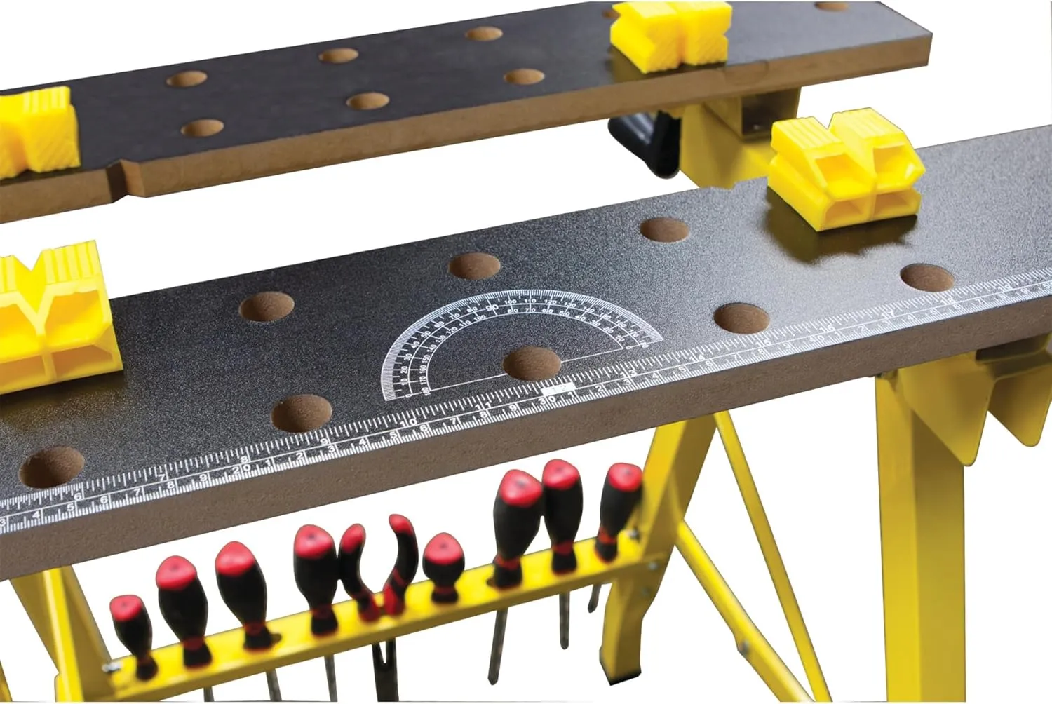 Performance Tool W54025 Portable Multipurpose Workbench and Vise (200 lbs Capacity) , Yellow
